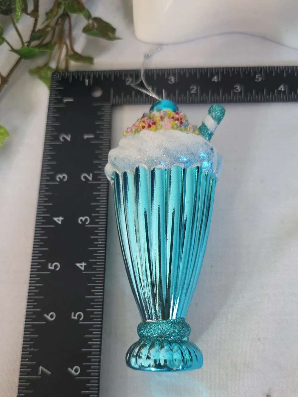 Sweet Treats Holiday Ornaments Set – Ice Cream Soda Milkshake & Lollipop